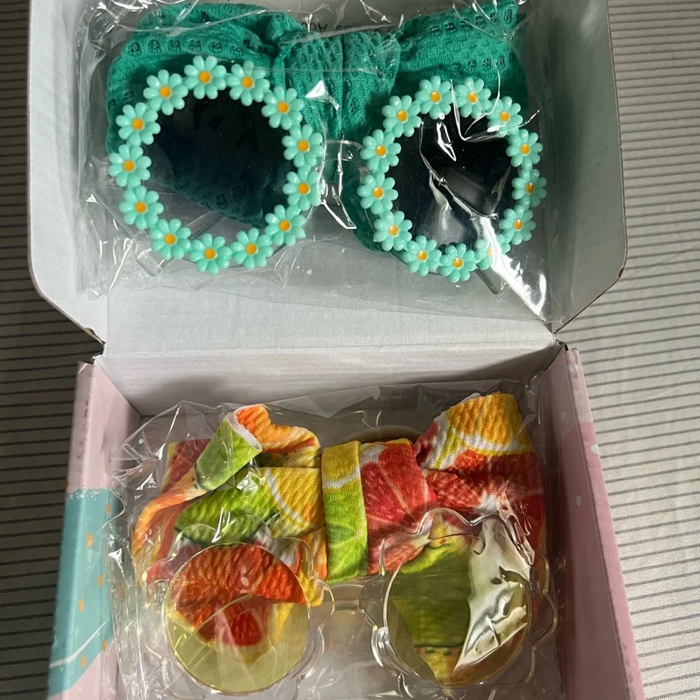 Baby girl Sunglasses and Headbands Set of 2